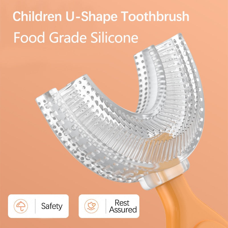 Escova de dentes infantil - em formato de U - Millenium shopping